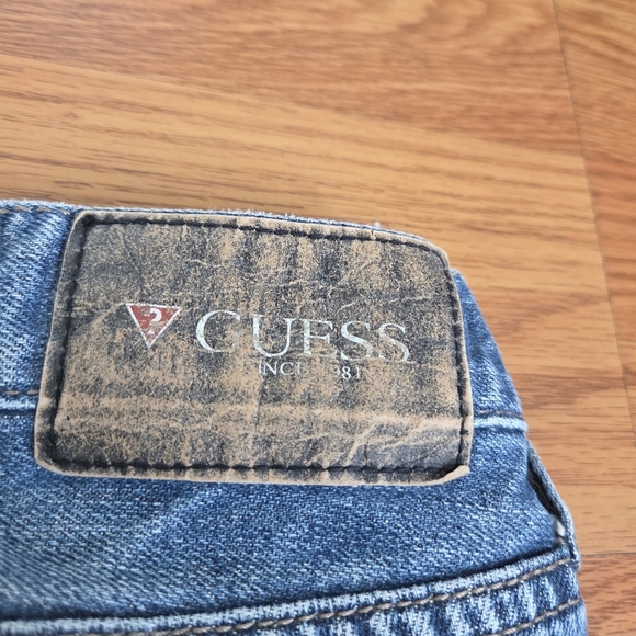 Guess Men's Del Mar Fit Slim Straight Jeans 36x28 Light Wash Blue Denim Classic - Picture 13 of 16